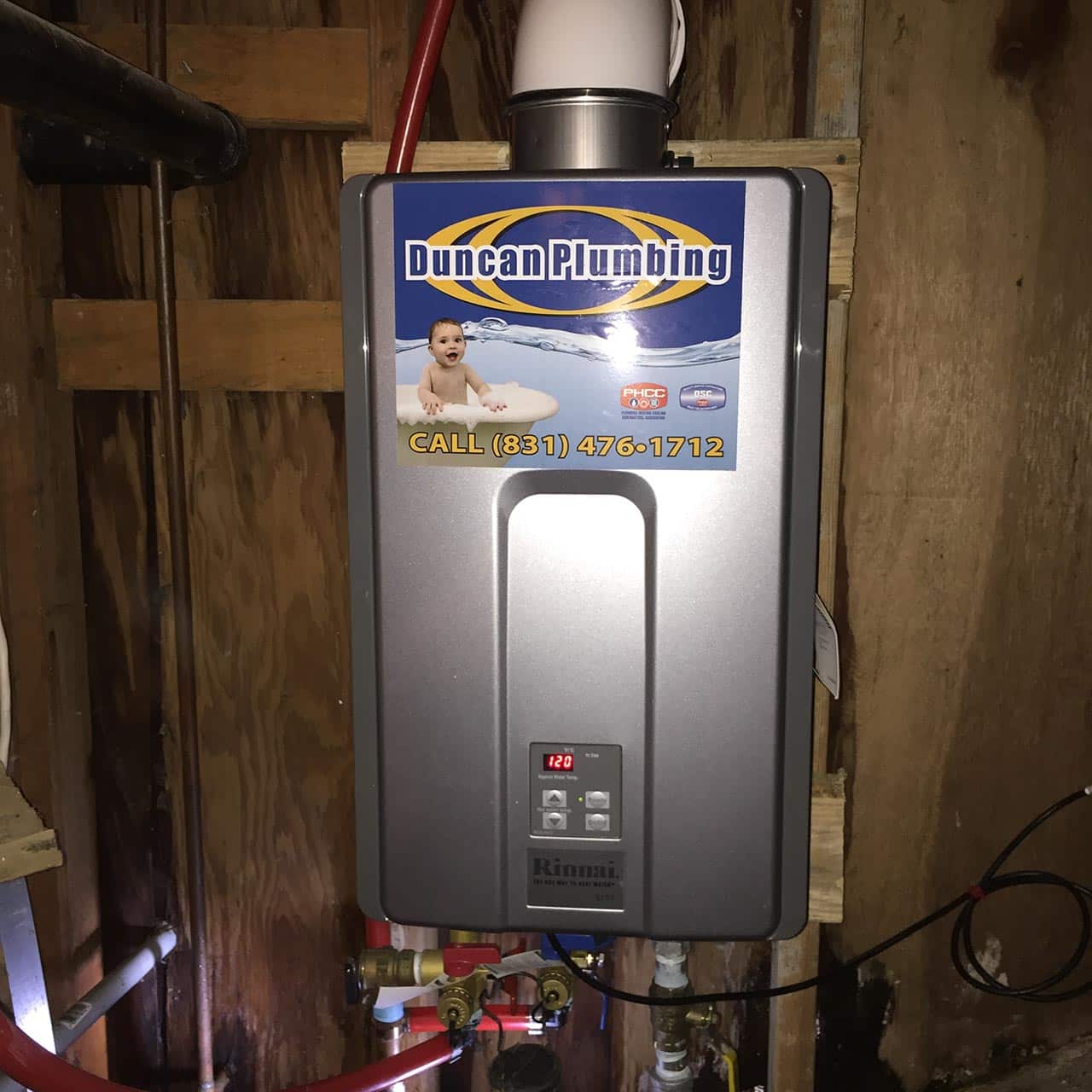 tankless water heater - Duncan Plumbing Santa Cruz CA