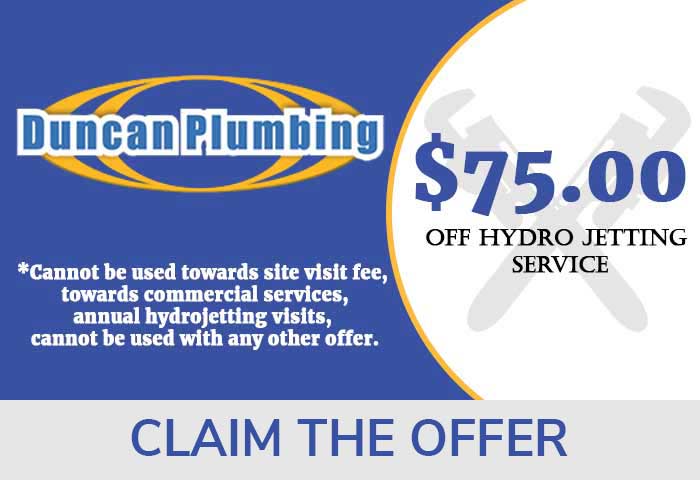 $75 off hydro jetting services offers - plumbing santa cruz ca