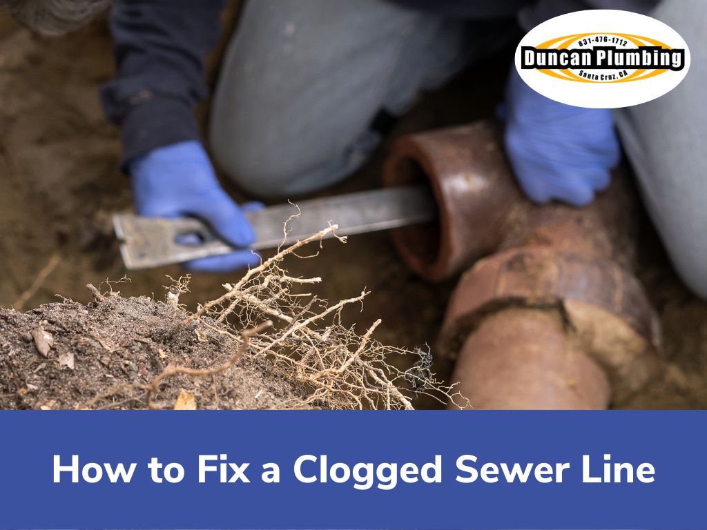How to fix a clogged sewer line